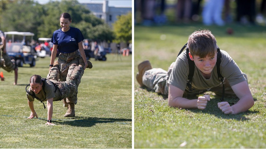 Citadel cadets from Ukraine undergo Recognition Day 2023.