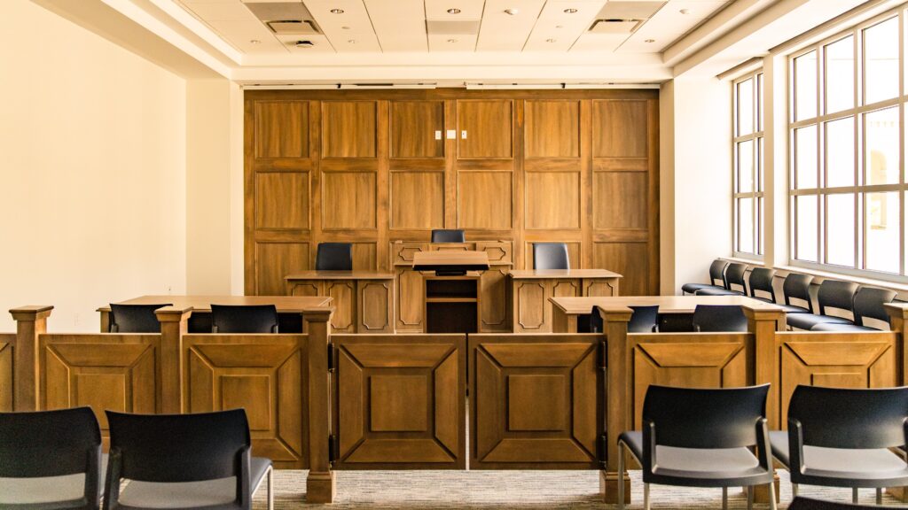 The Legal Studies classroom inside the new Capers Hall.