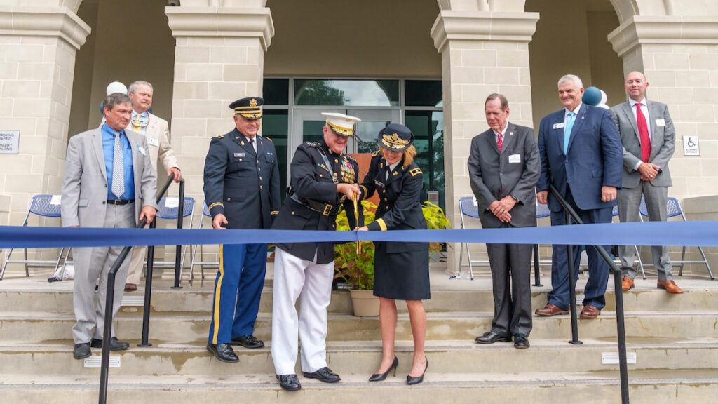 Capers Hall ribbon-cutting ceremony.