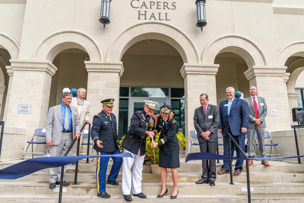 Capers Hall ribbon-cutting ceremony.